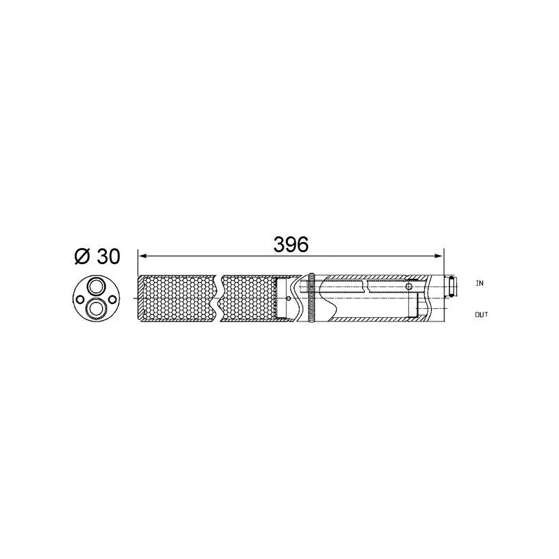 Filtre déshydratant, climatisation MAHLE AD 244 001S