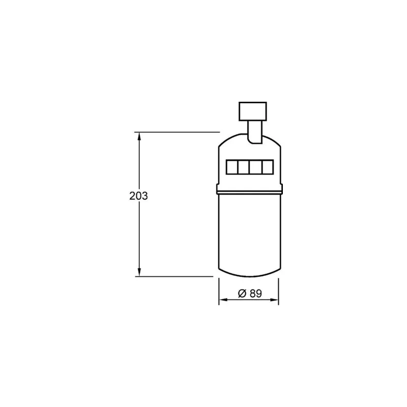 Filtre déshydratant, climatisation MAHLE AD 275 000S