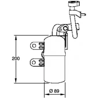 Filtre déshydratant, climatisation MAHLE AD 280 000P