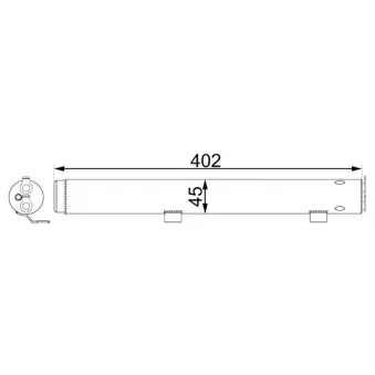 Filtre déshydratant, climatisation MAHLE AD 285 000S