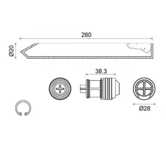 Filtre déshydratant, climatisation MAHLE AD 301 000S