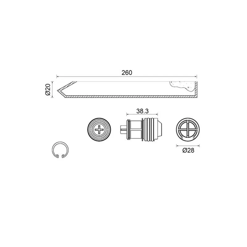 Filtre déshydratant, climatisation MAHLE AD 301 000S