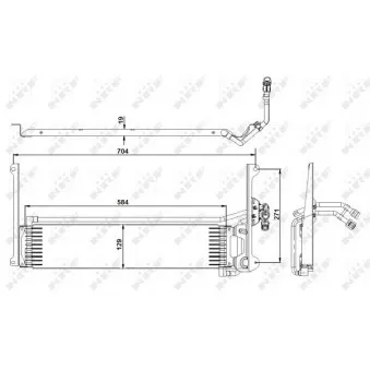 Radiateur d'huile NRF 31360