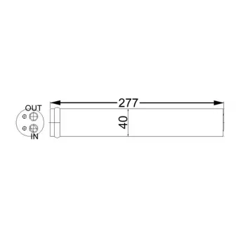 Filtre déshydratant, climatisation MAHLE AD 62 000S