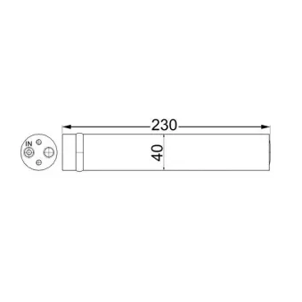 Filtre déshydratant, climatisation MAHLE AD 63 000S