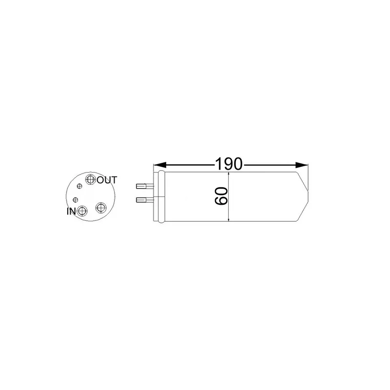 Filtre déshydratant, climatisation MAHLE AD 66 000S