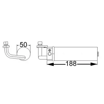 Filtre déshydratant, climatisation MAHLE AD 67 000S
