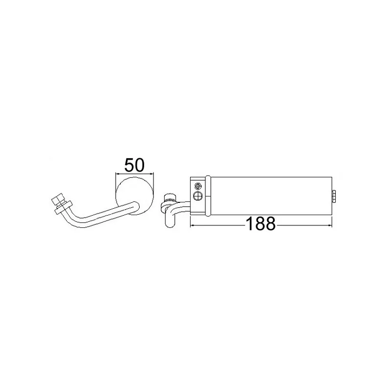 Filtre déshydratant, climatisation MAHLE AD 68 000S