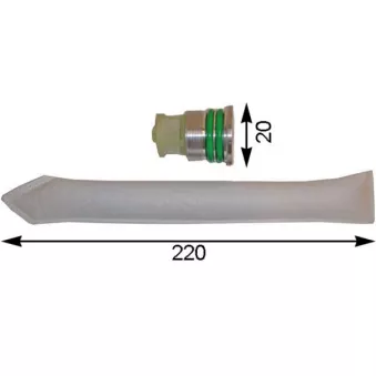 Filtre déshydratant, climatisation MAHLE AD 76 000S