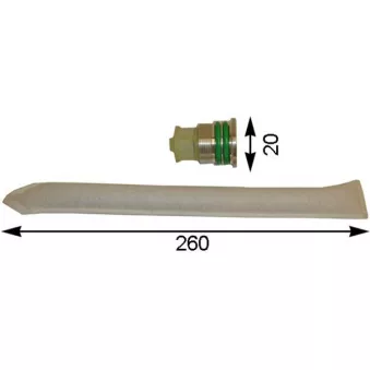 Filtre déshydratant, climatisation MAHLE AD 77 000S