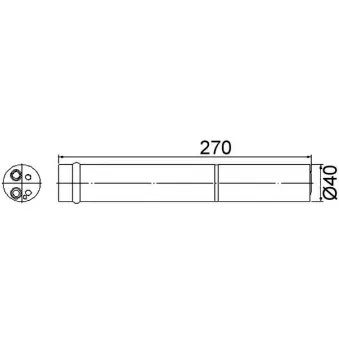 Filtre déshydratant, climatisation MAHLE AD 96 000S