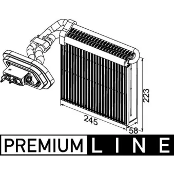 Evaporateur climatisation MAHLE AE 100 000P