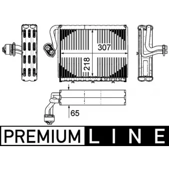 Evaporateur climatisation MAHLE AE 108 000P