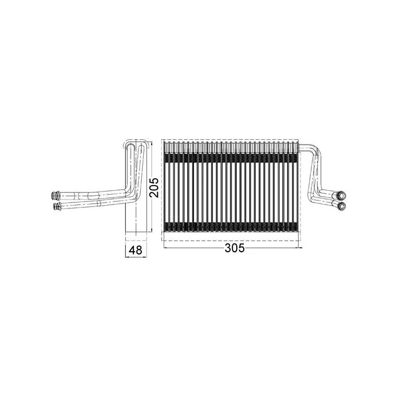 Evaporateur climatisation MAHLE AE 113 000S