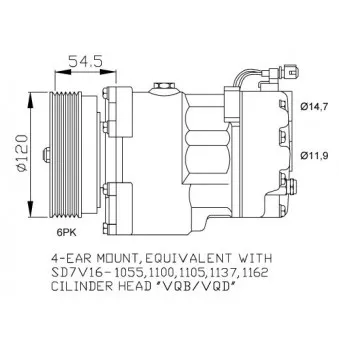 Compresseur, climatisation NRF 32033G