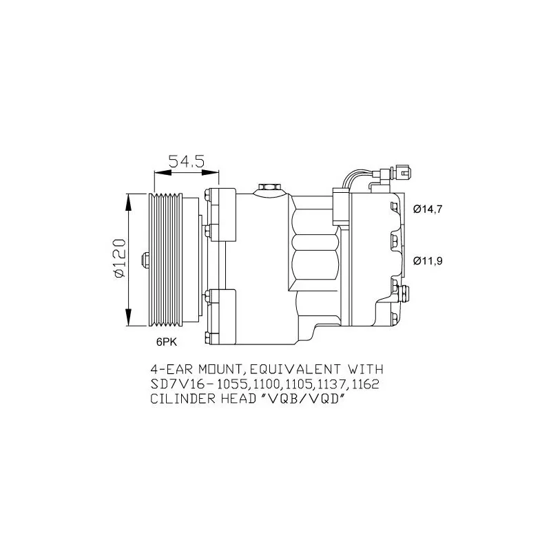 Compresseur, climatisation NRF 32033G