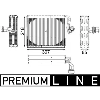 Evaporateur climatisation MAHLE AE 122 000P