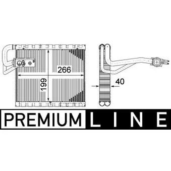 Evaporateur climatisation MAHLE AE 123 000P