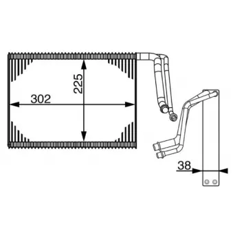 Evaporateur climatisation MAHLE AE 143 000S