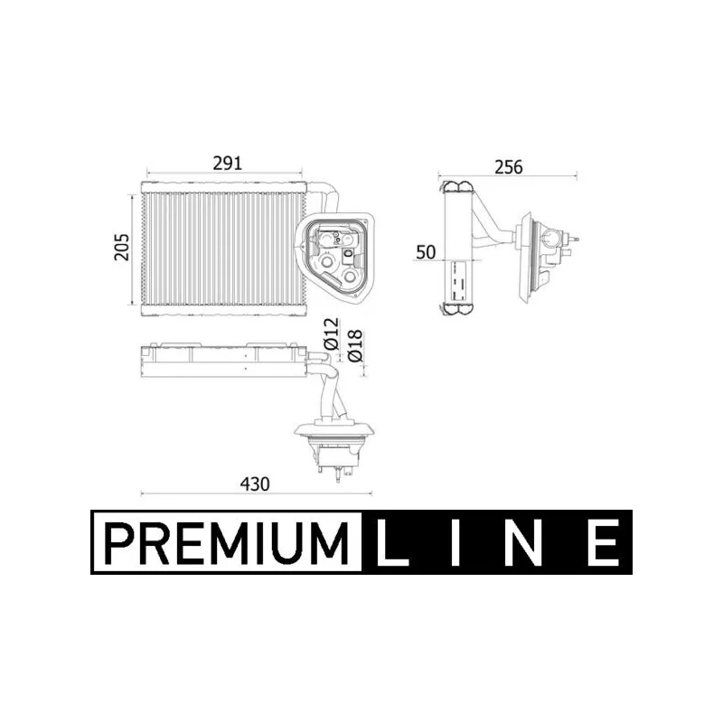 Evaporateur climatisation MAHLE AE 159 000P