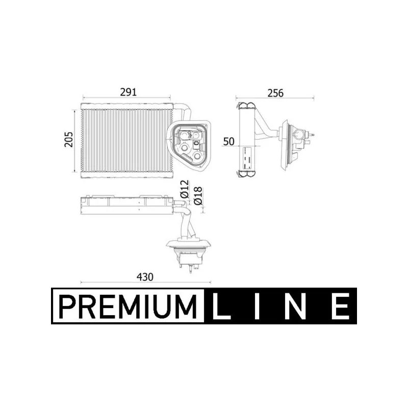 Evaporateur climatisation MAHLE AE 160 000P