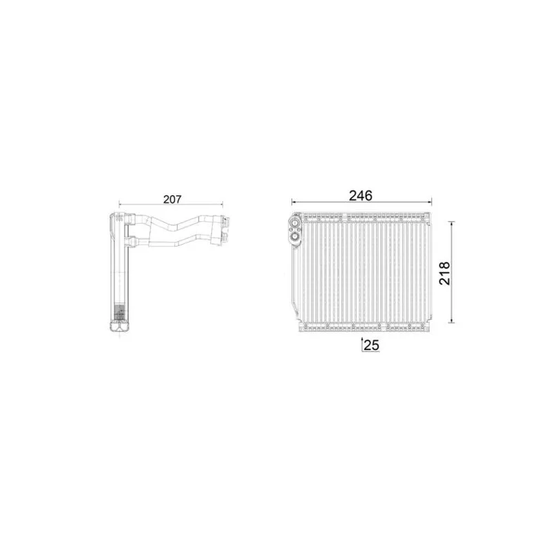 Evaporateur climatisation MAHLE AE 161 000P