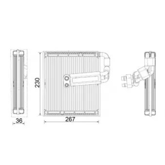 Evaporateur climatisation MAHLE