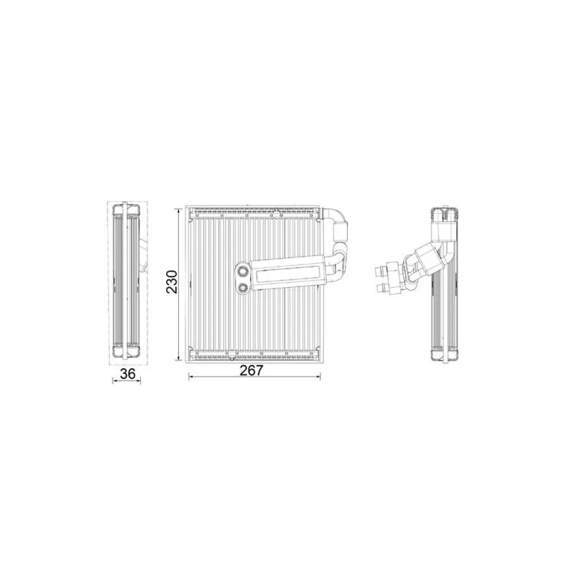 Evaporateur climatisation MAHLE AE 26 000P