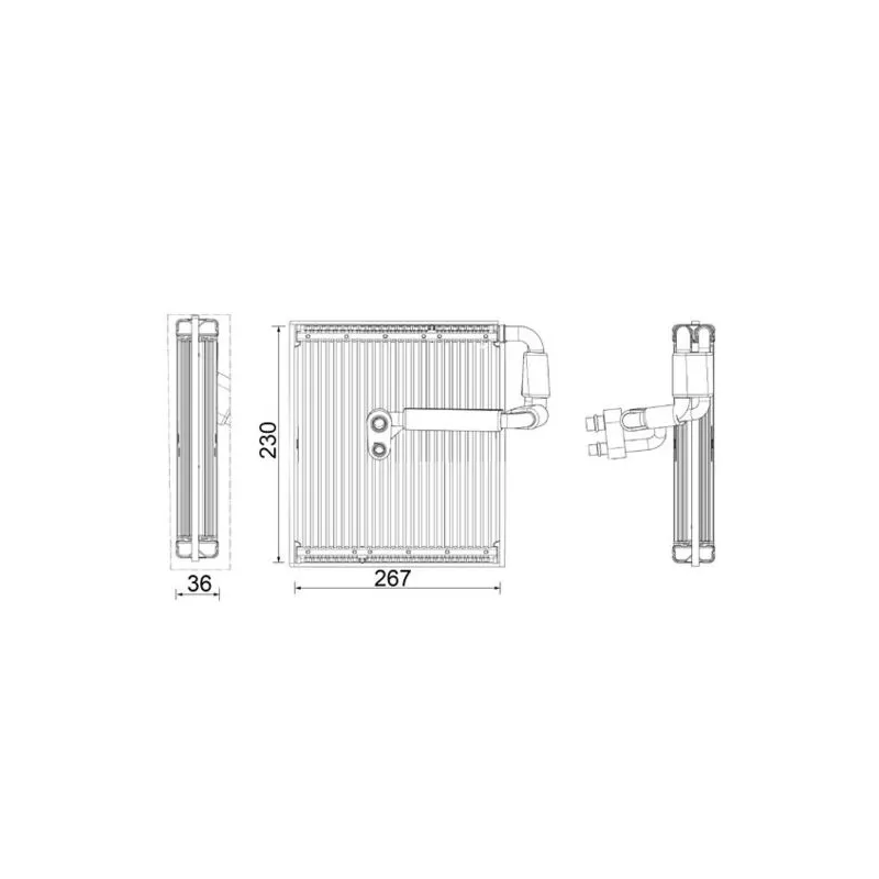 Evaporateur climatisation MAHLE AE 27 000P