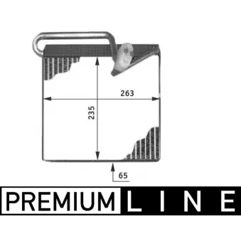Evaporateur climatisation MAHLE AE 51 000P