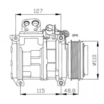 Compresseur, climatisation NRF 32048G
