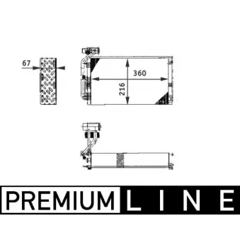 Evaporateur climatisation MAHLE AE 61 000P