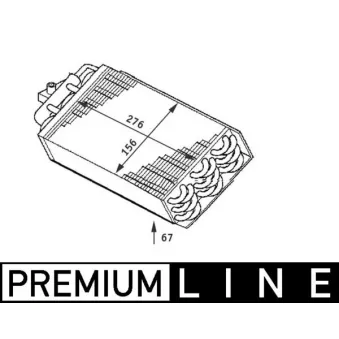 Evaporateur climatisation MAHLE AE 64 000P