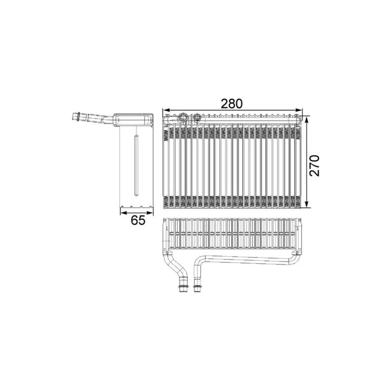 Evaporateur climatisation MAHLE AE 82 000S