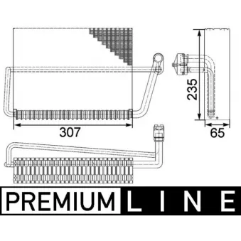 Evaporateur climatisation MAHLE AE 83 000P