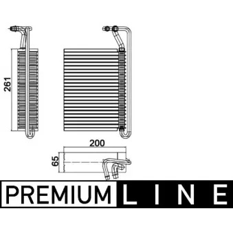 Evaporateur climatisation MAHLE AE 84 000P