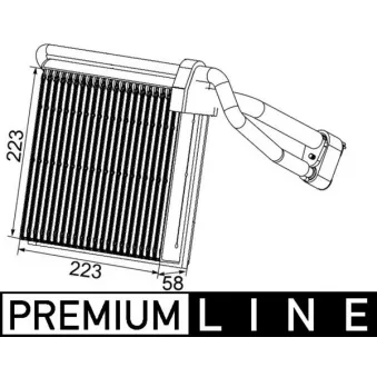 Evaporateur climatisation MAHLE AE 96 000P