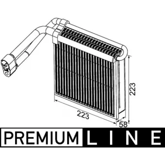 Evaporateur climatisation MAHLE AE 98 000P