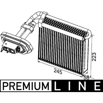 Evaporateur climatisation MAHLE AE 99 000P