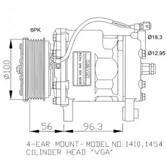 Compresseur, climatisation NRF 32065G