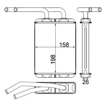 Système de chauffage MAHLE AH 157 000S
