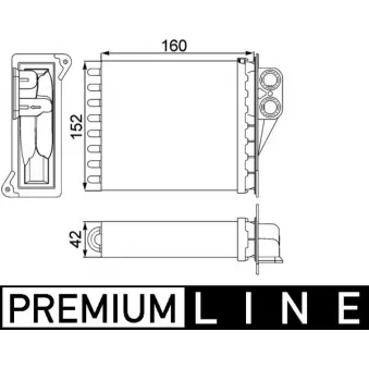 Système de chauffage MAHLE AH 168 000P