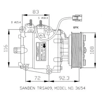 Compresseur, climatisation NRF 32072G
