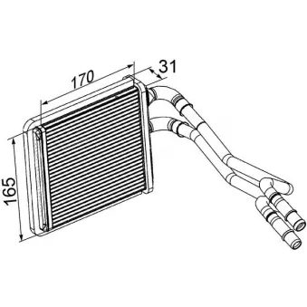 Système de chauffage MAHLE AH 198 000P