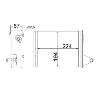 Système de chauffage MAHLE AH 214 000S