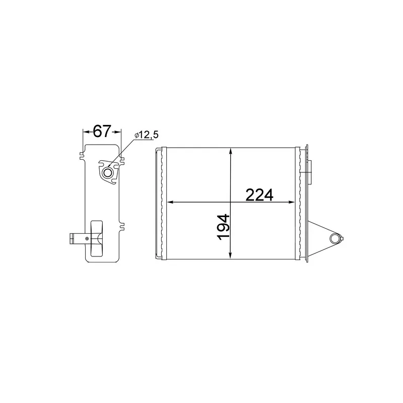 Système de chauffage MAHLE AH 214 000S