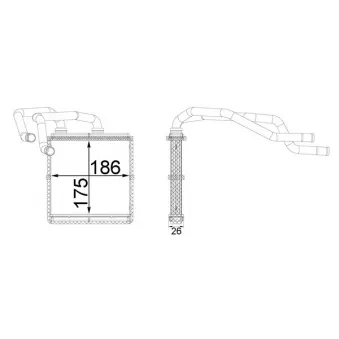 Système de chauffage MAHLE AH 254 000S