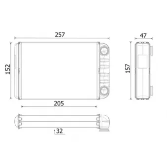 Système de chauffage MAHLE AH 258 000P