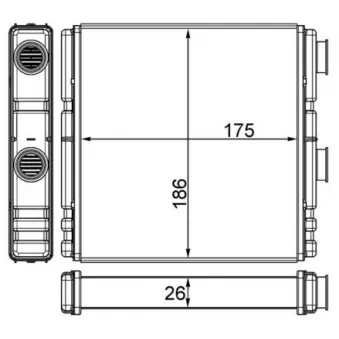 Système de chauffage MAHLE AH 262 000S