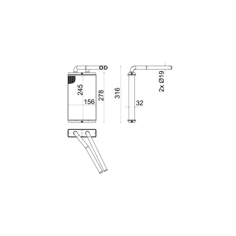 Système de chauffage MAHLE AH 268 000S